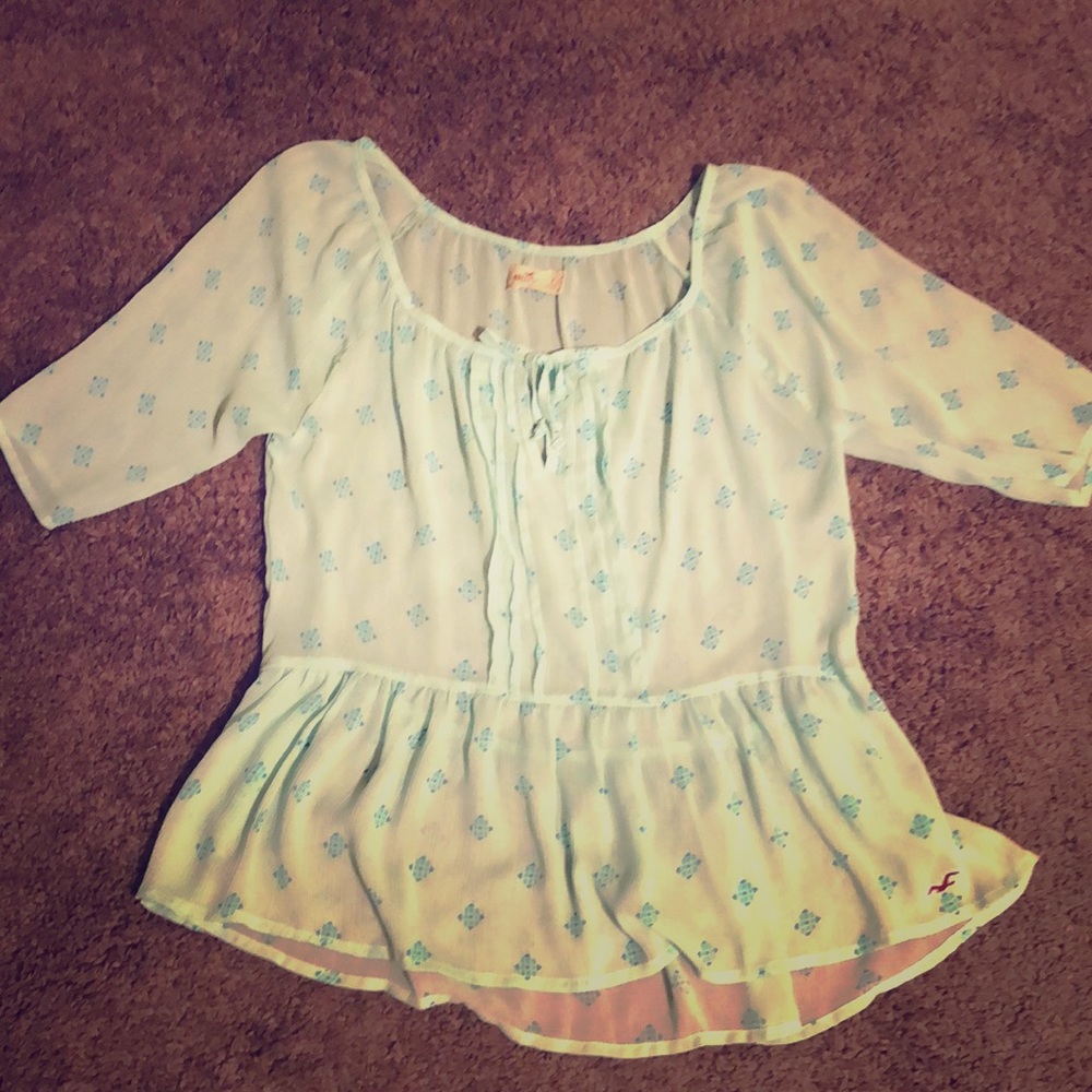 Hollister 3/4 sleeve blouse